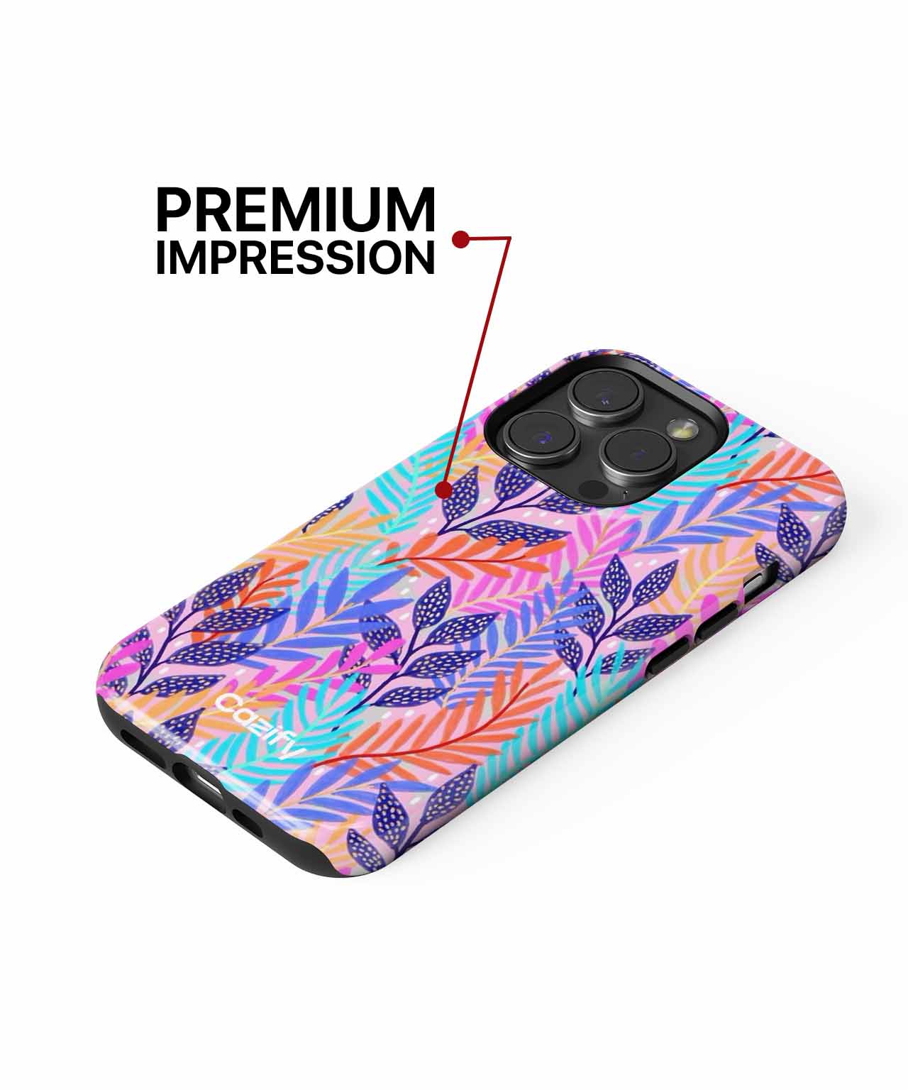 Vibrant tropical foliage dance party iPhone case Case Cazify - Delivery Canada