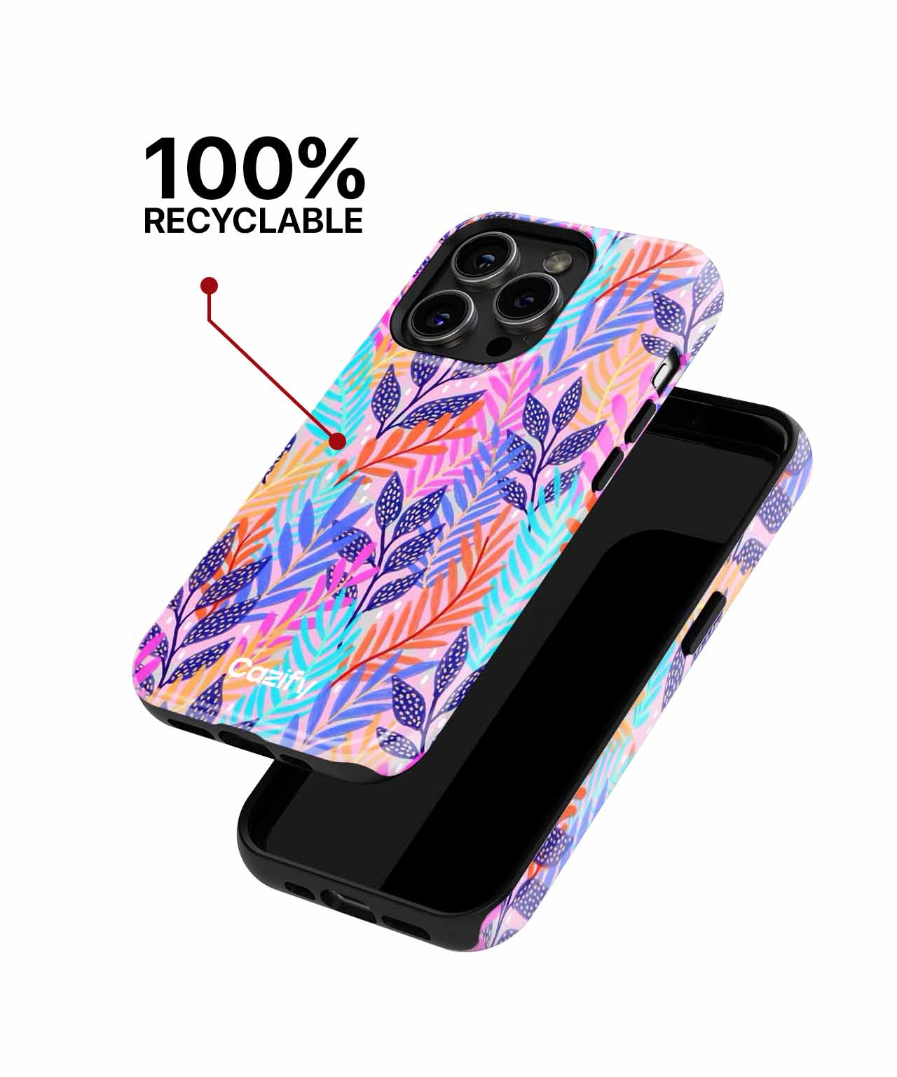 Vibrant tropical foliage dance party iPhone case Case Cazify - Delivery Canada