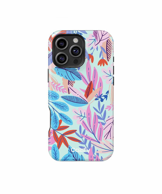 Vibrant Tropical Leaf Party iPhone case Case Cazify - Delivery Canada