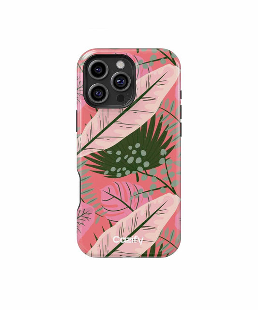 Vibrant Tropical Leafy Fiesta iPhone case Case Cazify - Delivery Canada