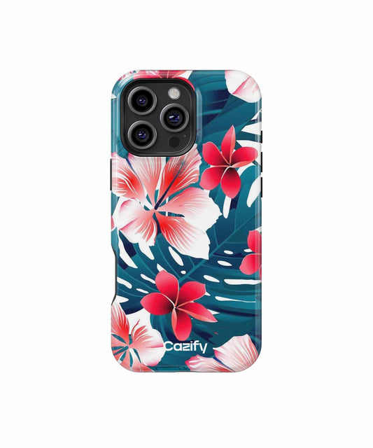 Vibrant Tropical Paradise Blooms iPhone case Case Cazify - Delivery Canada