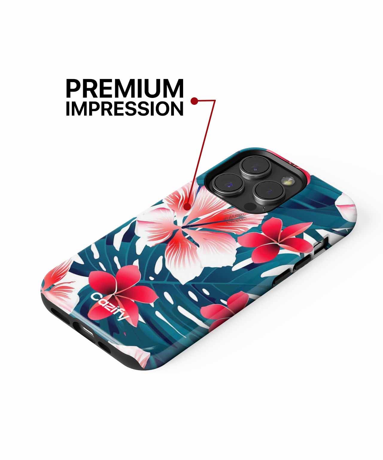 Vibrant Tropical Paradise Blooms iPhone case Case Cazify - Delivery Canada