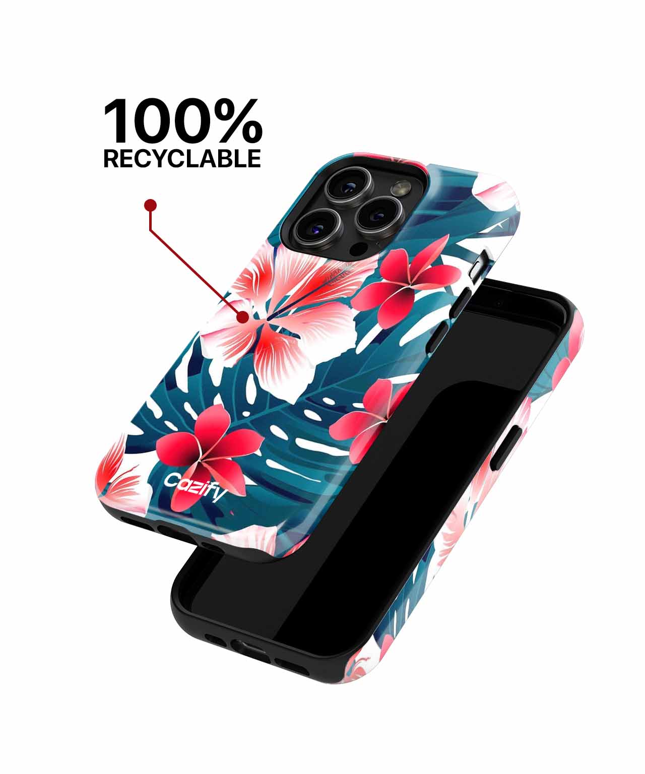 Vibrant Tropical Paradise Blooms iPhone case Case Cazify - Delivery Canada