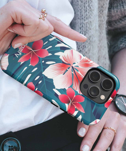 Vibrant Tropical Paradise Blooms iPhone case Case Cazify - Delivery Canada