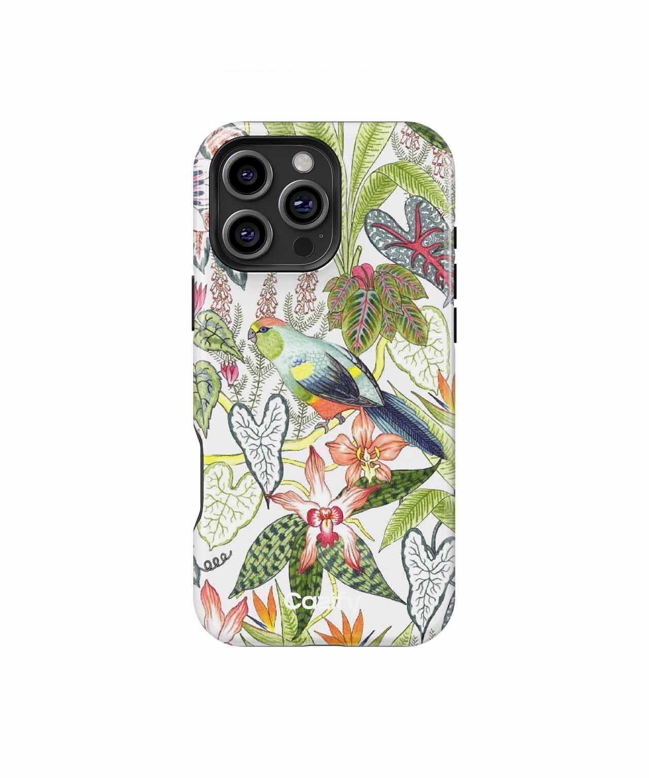 Vibrant Tropical Paradise with Cheeky Bird iPhone case Case Cazify - Delivery Canada