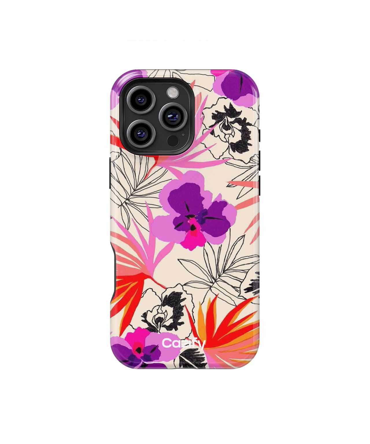Vibrant tropical paradise with floral fun iPhone case Case Cazify - Delivery Canada