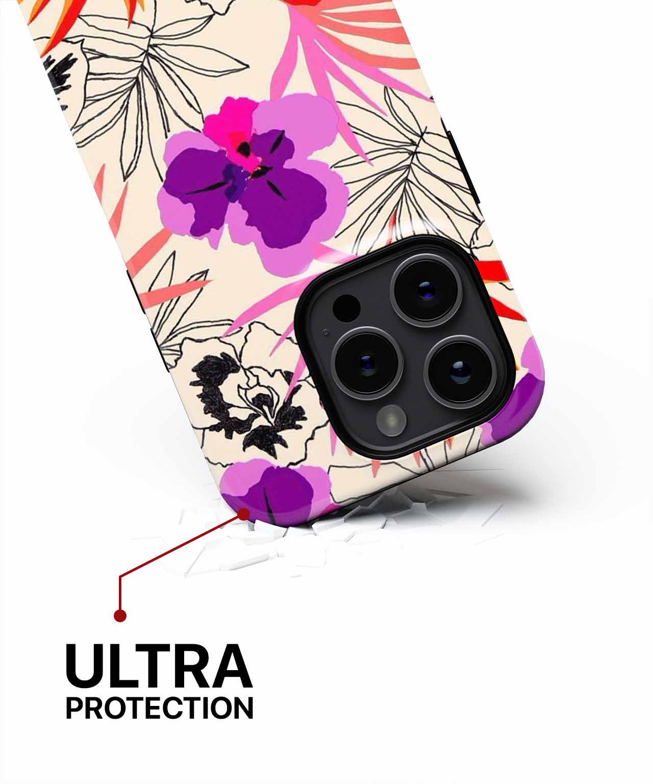 Vibrant tropical paradise with floral fun iPhone case Case Cazify - Delivery Canada