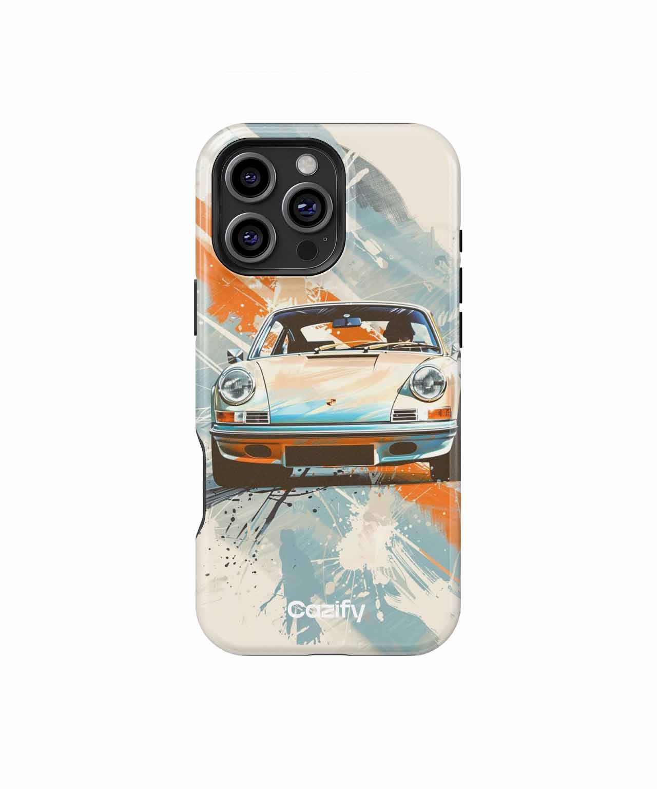 Vintage Speedster in a Colorful Splash iPhone case Case Cazify - Delivery Canada