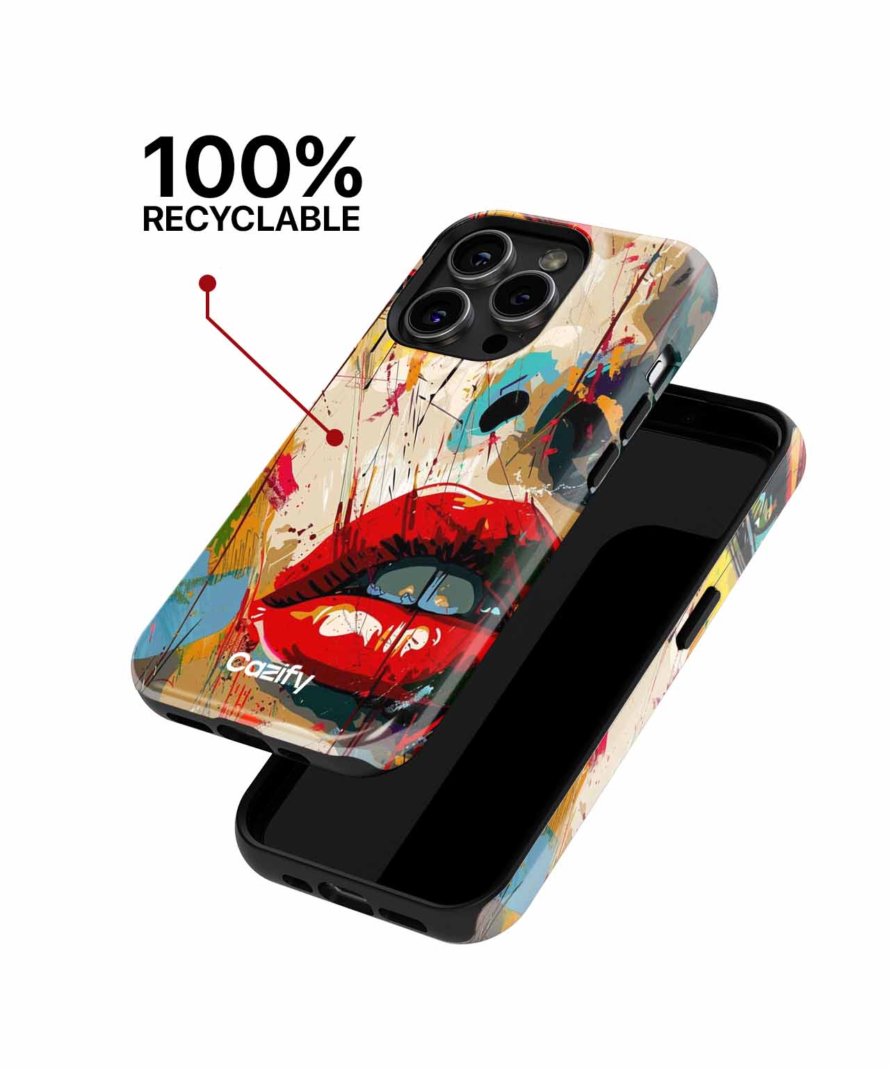 Vividly Colorful Expression of Art iPhone case Case Cazify - Delivery Canada