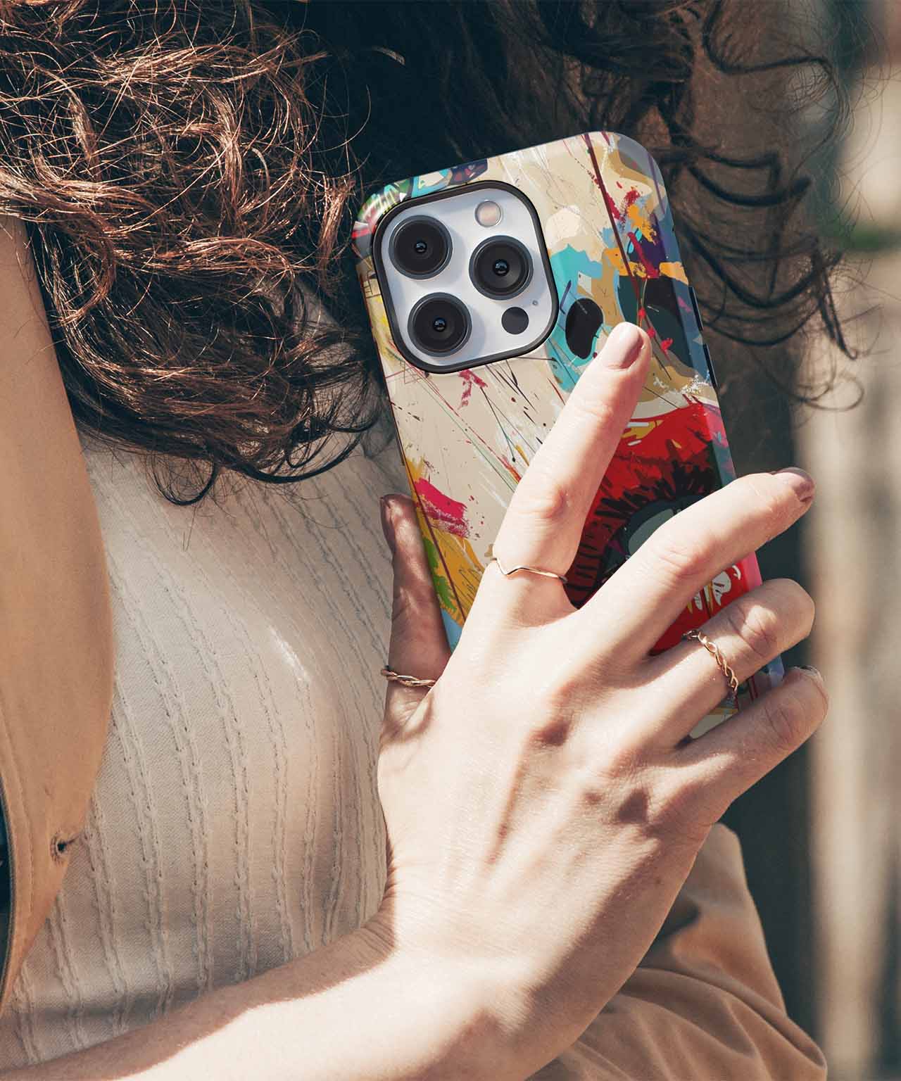 Vividly Colorful Expression of Art iPhone case Case Cazify - Delivery Canada