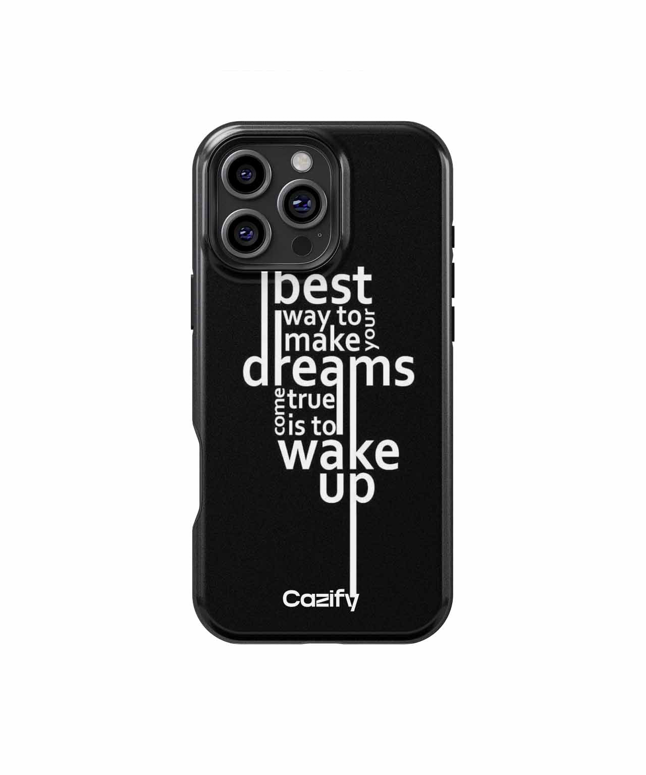 Wake Up To Your Best Dreams Inspirational Design iPhone case Case Cazify - Delivery Canada
