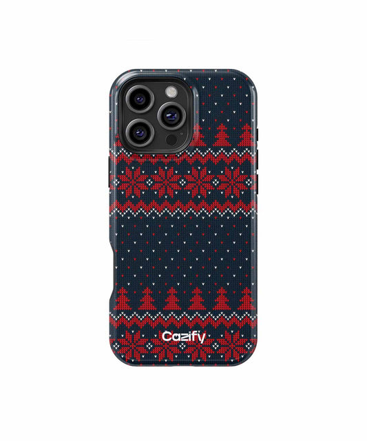 Warm and Cozy Knitted Christmas Sweater iPhone case Case Cazify - Delivery Canada