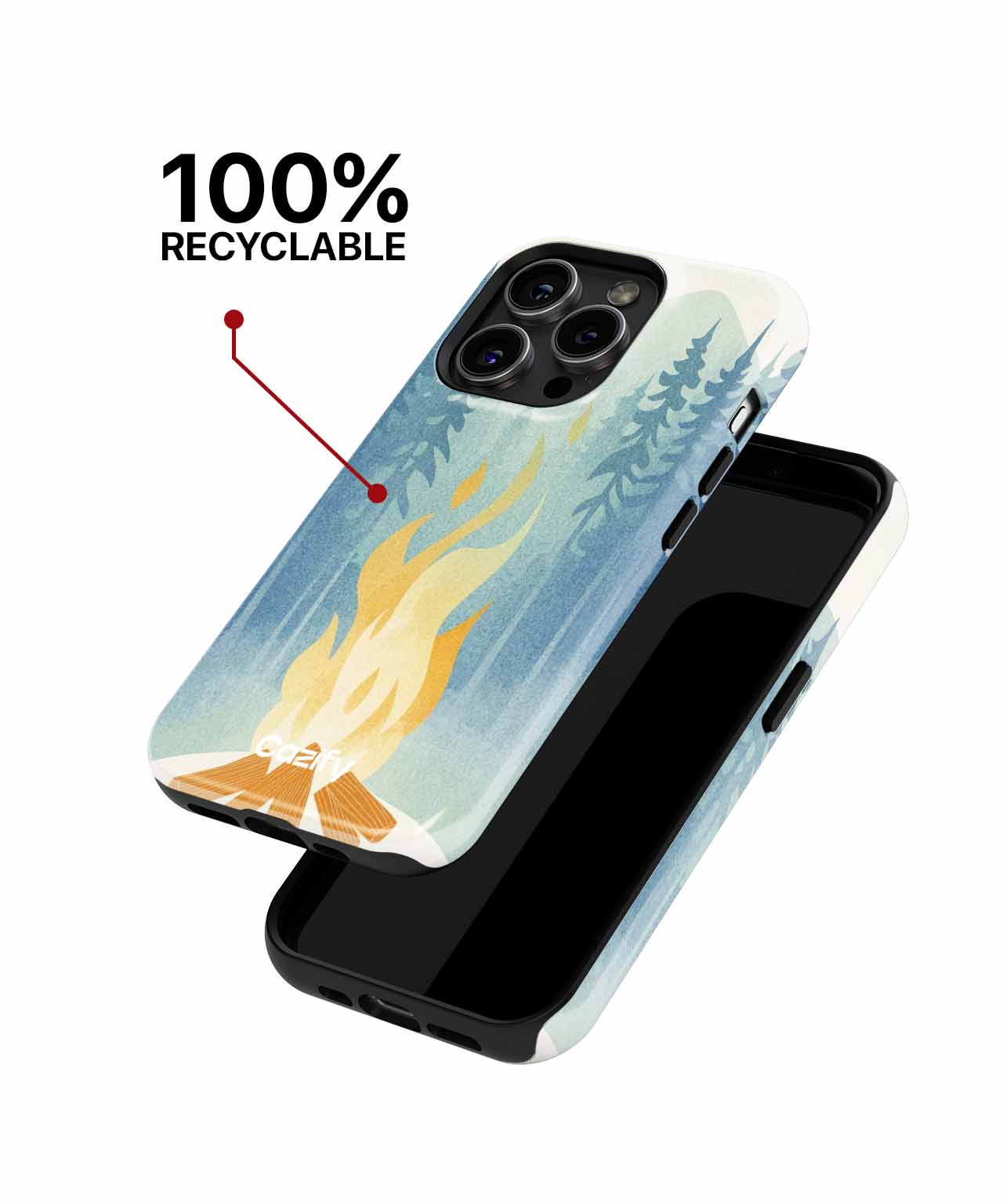 Warm Cozy Campfire Adventure iPhone case Case Cazify - Delivery Canada