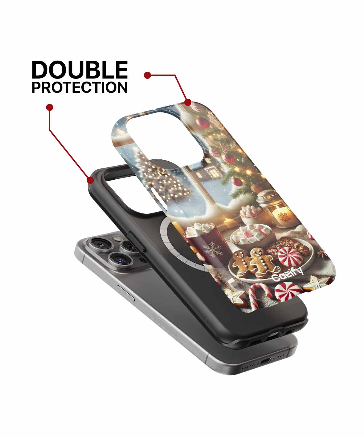 Warm Cozy Holiday Treats and Cheer iPhone case Case Cazify - Delivery Canada