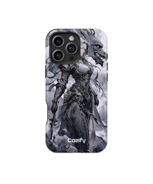Warrior Queen Conquering the Dragon iPhone case Case Cazify - Delivery Canada