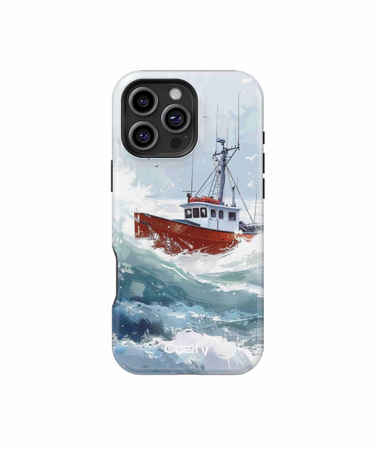 Waves of Adventure with a Sturdy Boat iPhone case Case Cazify - Delivery Canada