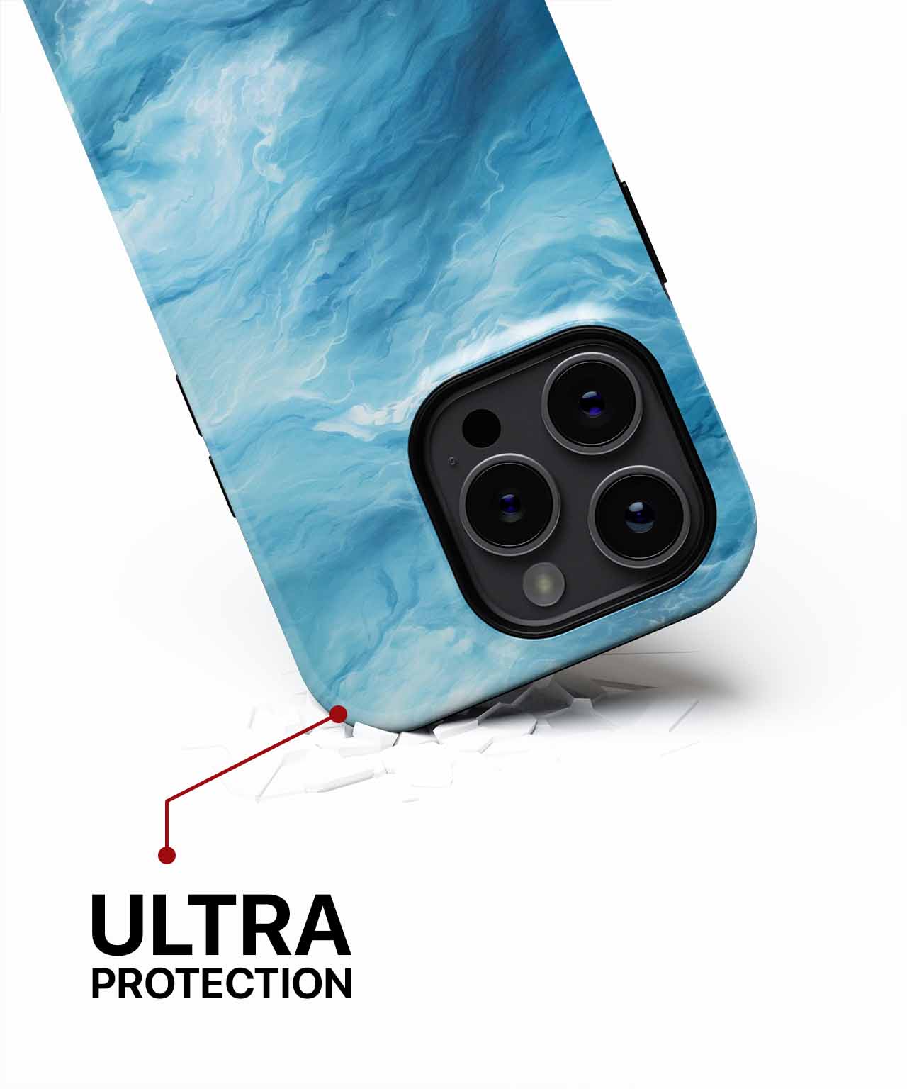 Waves of Aqua Serenity Blue iPhone case Case Cazify - Delivery Canada