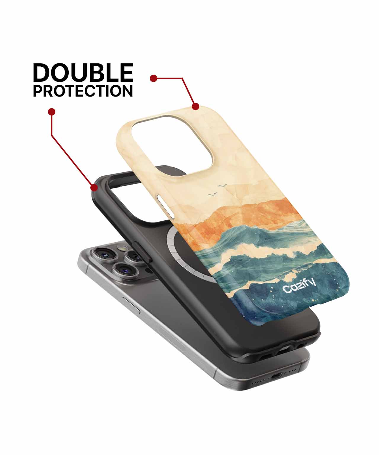Waves of Laughter Dance Under Sun iPhone case Case Cazify - Delivery Canada