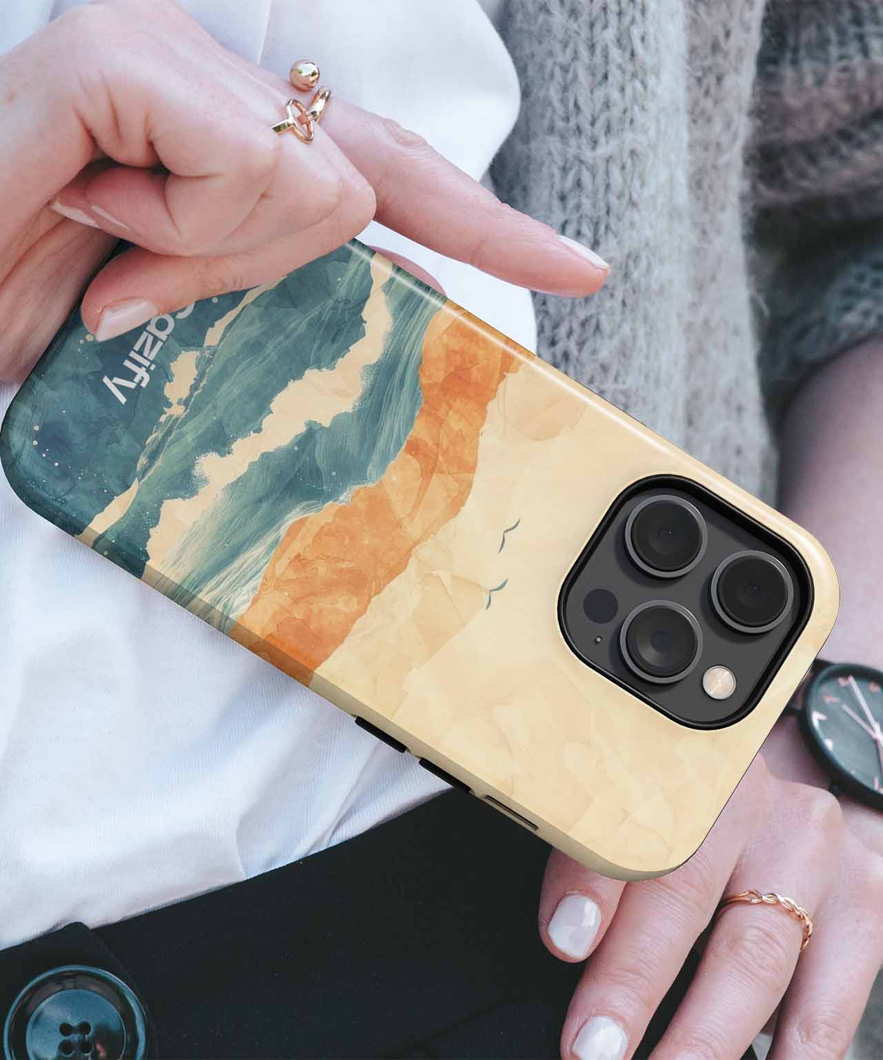 Waves of Laughter Dance Under Sun iPhone case Case Cazify - Delivery Canada