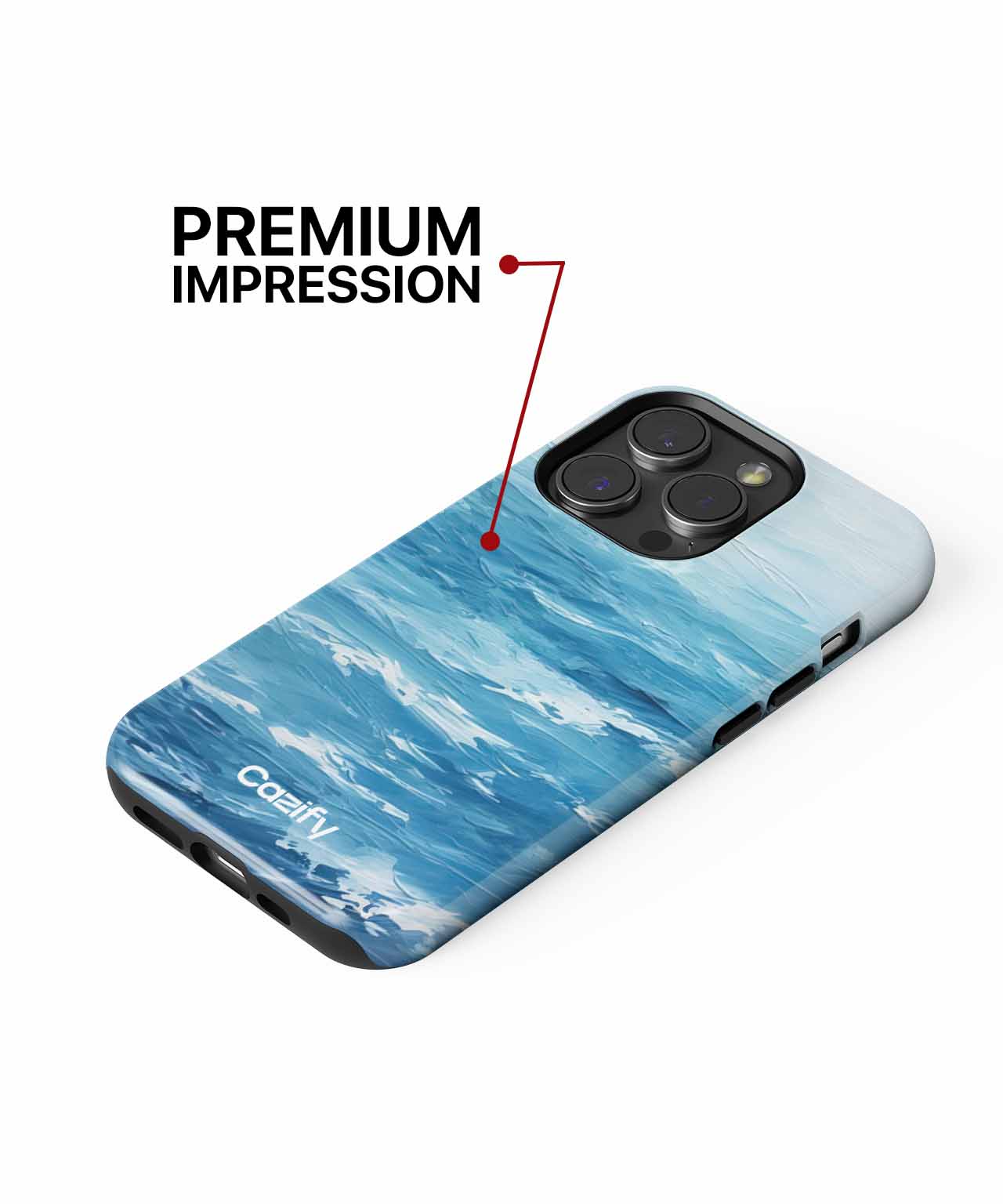 Waves of Laughter in Blue Wonderland iPhone case Case Cazify - Delivery Canada