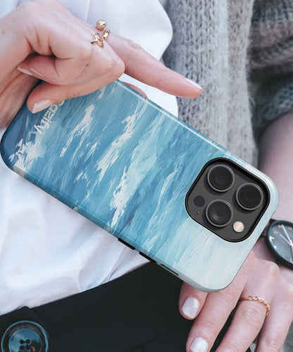 Waves of Laughter in Blue Wonderland iPhone case Case Cazify - Delivery Canada