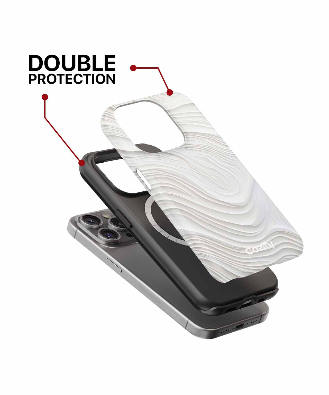 Wavy Paper Dreamscape with Softness iPhone case Case Cazify - Delivery Canada