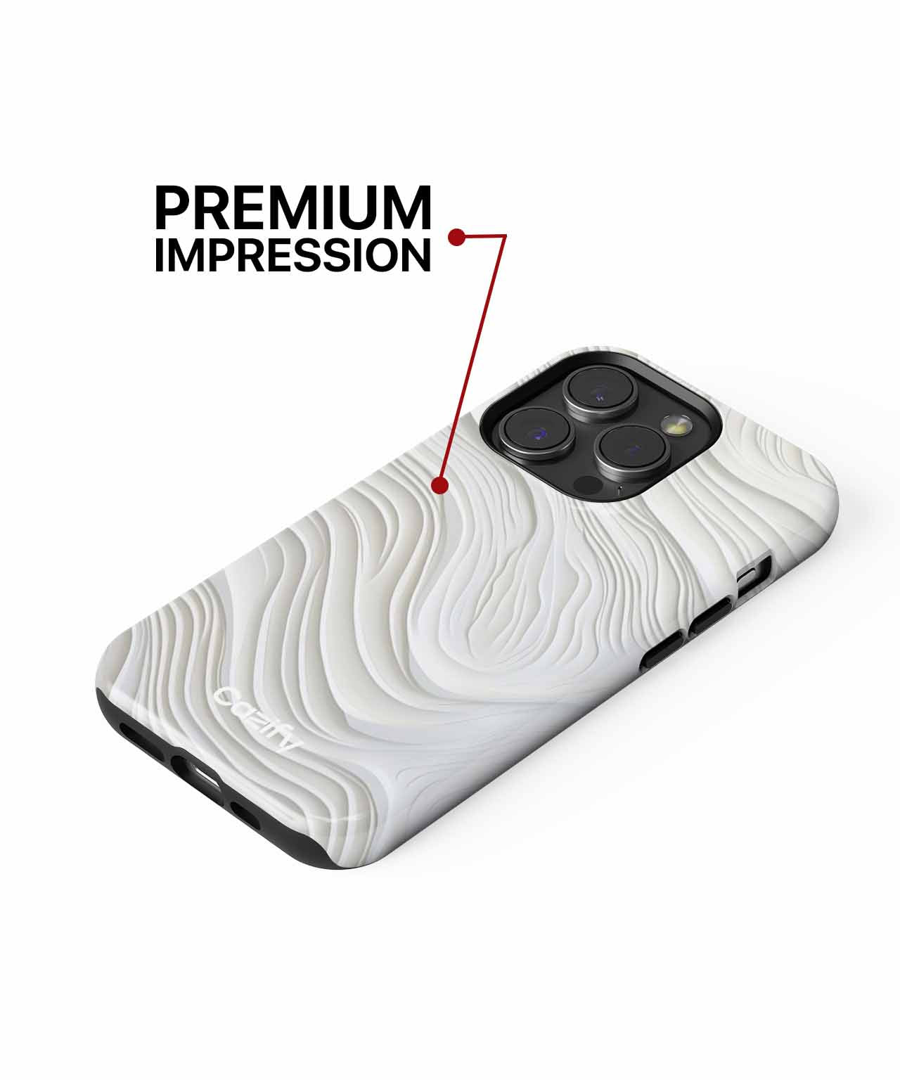 Wavy Paper Dreamscape with Softness iPhone case Case Cazify - Delivery Canada