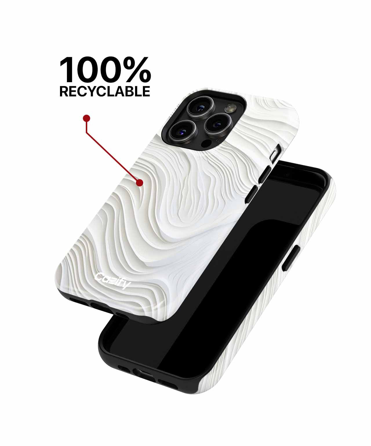 Wavy Paper Dreamscape with Softness iPhone case Case Cazify - Delivery Canada