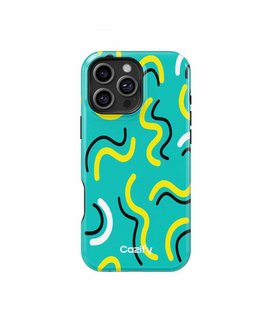 Wavy Patterns of Fun and Joy iPhone case Case Cazify - Delivery Canada