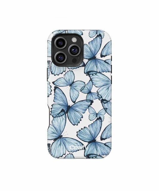 Whimsical Blue Butterflies Dancing in Flight iPhone case Case Cazify - Delivery Canada