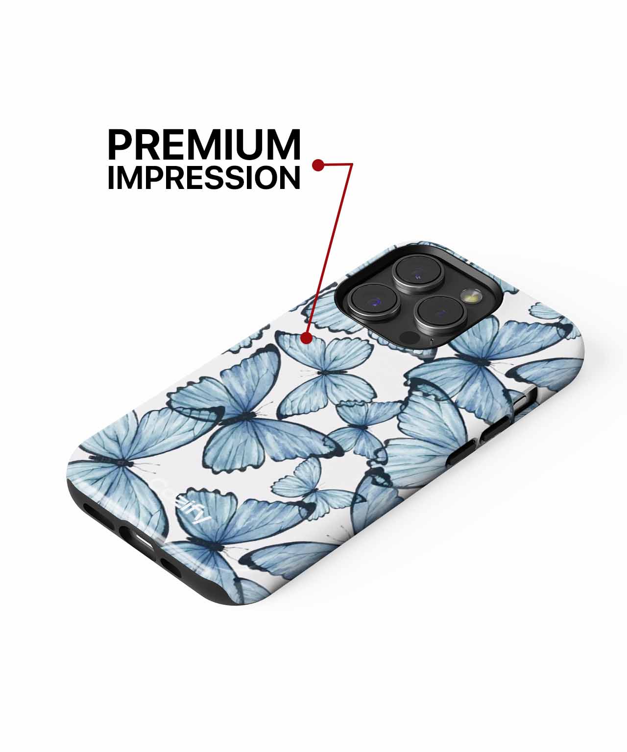 Whimsical Blue Butterflies Dancing in Flight iPhone case Case Cazify - Delivery Canada