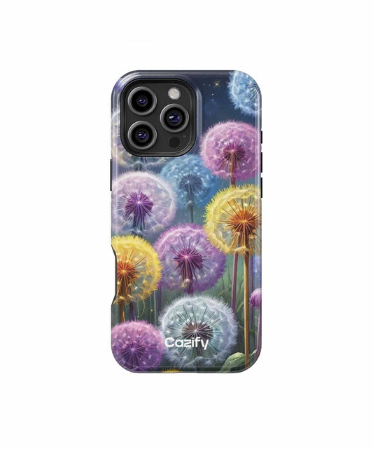 Whimsical Colorful Dandelions in Bloom iPhone case Case Cazify - Delivery Canada