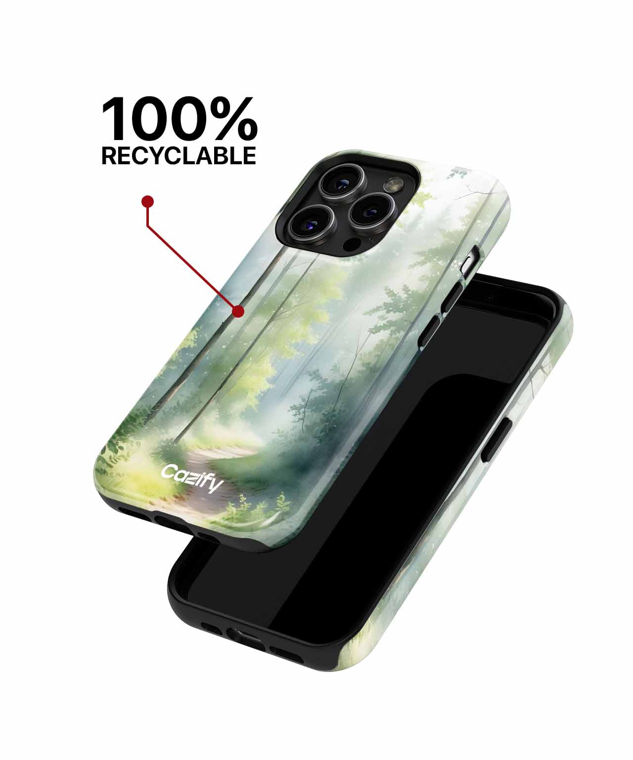 Whimsical Forest Pathway Inviting Adventure iPhone case Case Cazify - Delivery Canada