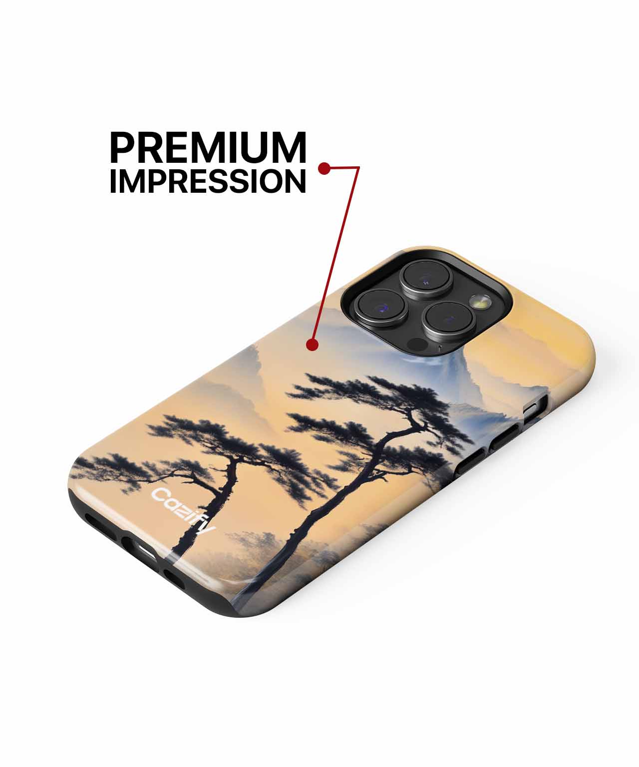 Whimsical Mountain Sunrise Adventure iPhone case Case Cazify - Delivery Canada