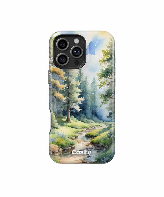 Whimsical Nature Retreat with Stream iPhone case Case Cazify - Delivery Canada