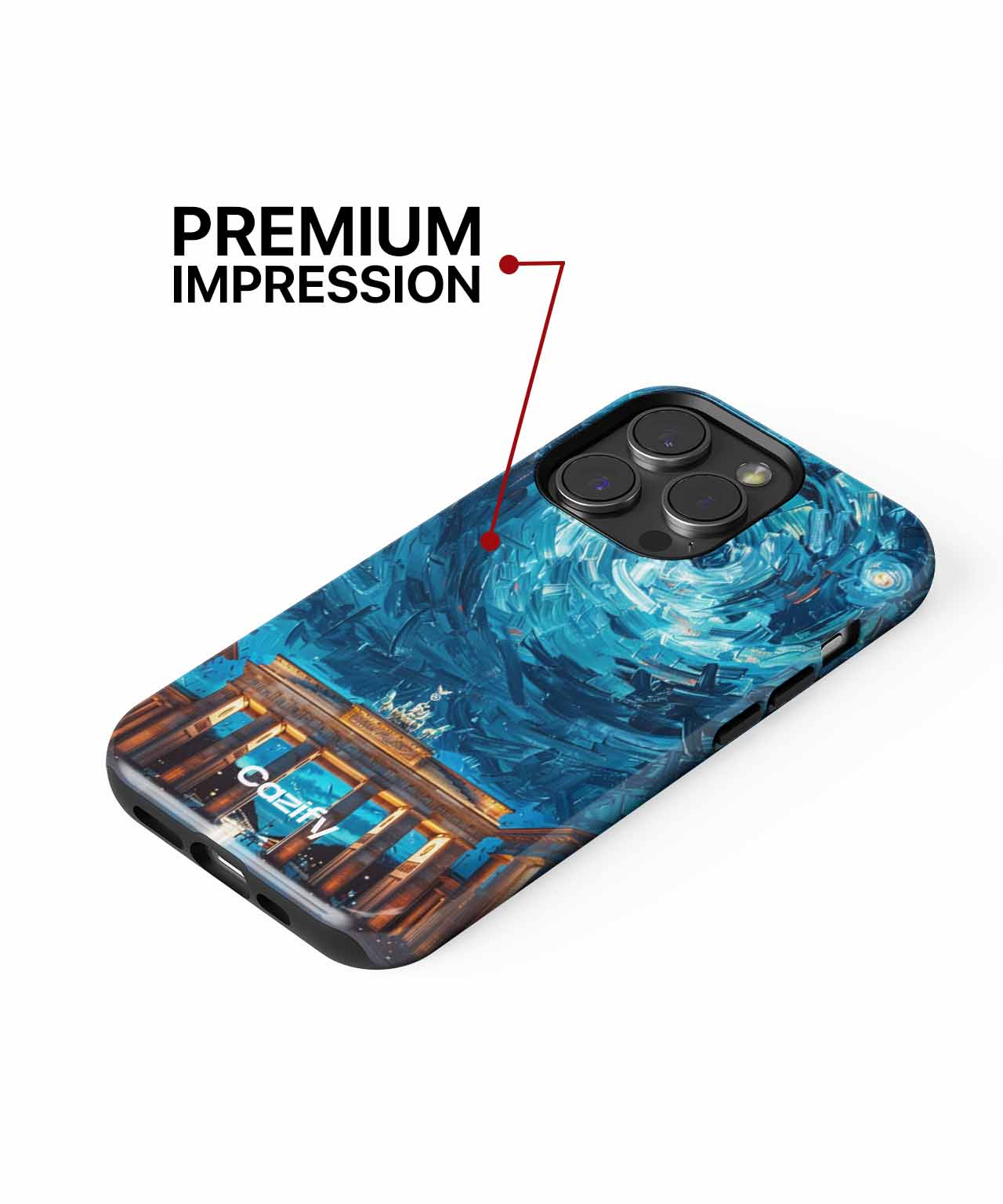 Whimsical Night at the Brandenburg Gate iPhone case Case Cazify - Delivery Canada
