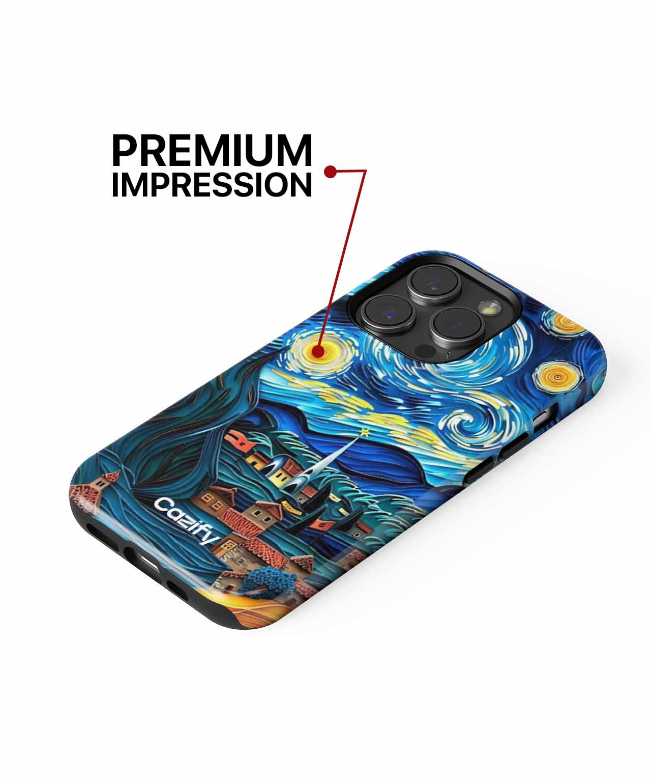 Whimsical Starry Night Dreamscape iPhone case Case Cazify - Delivery Canada