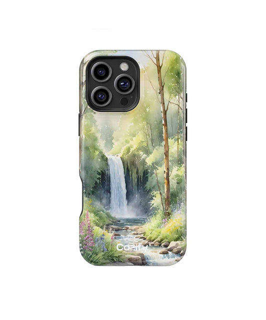 Whimsical Waterfall Adventure in Nature iPhone case Case Cazify - Delivery Canada