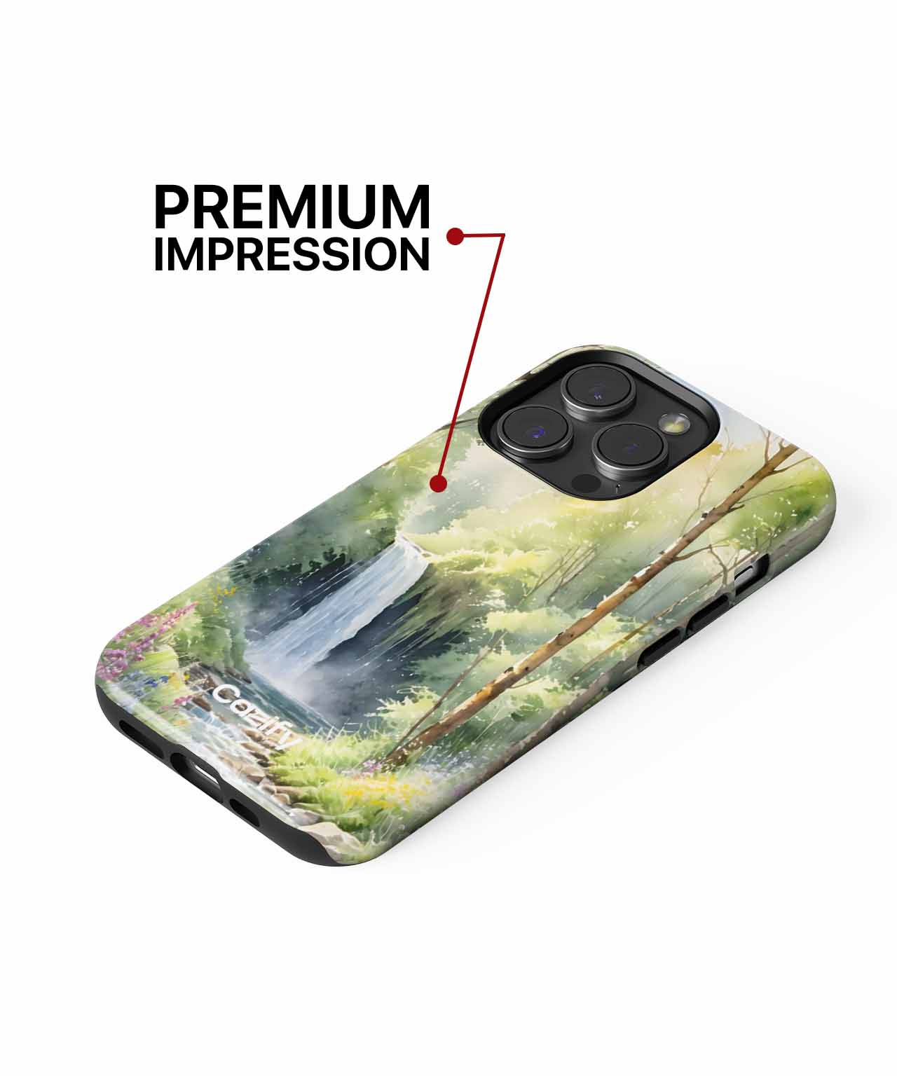 Whimsical Waterfall Adventure in Nature iPhone case Case Cazify - Delivery Canada