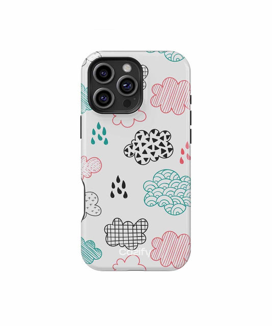 Whimsical Weather Patterns of Fun iPhone case Case Cazify - Delivery Canada