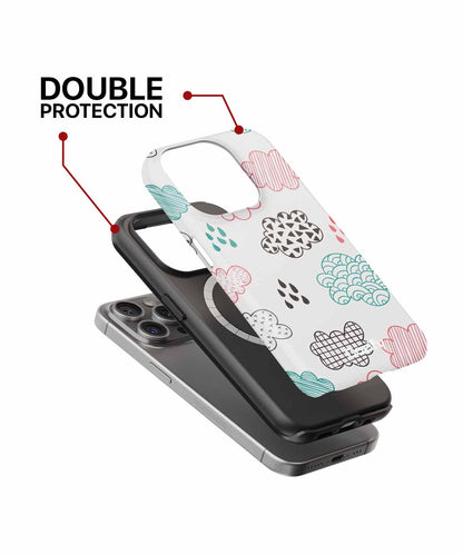 Whimsical Weather Patterns of Fun iPhone case Case Cazify - Delivery Canada