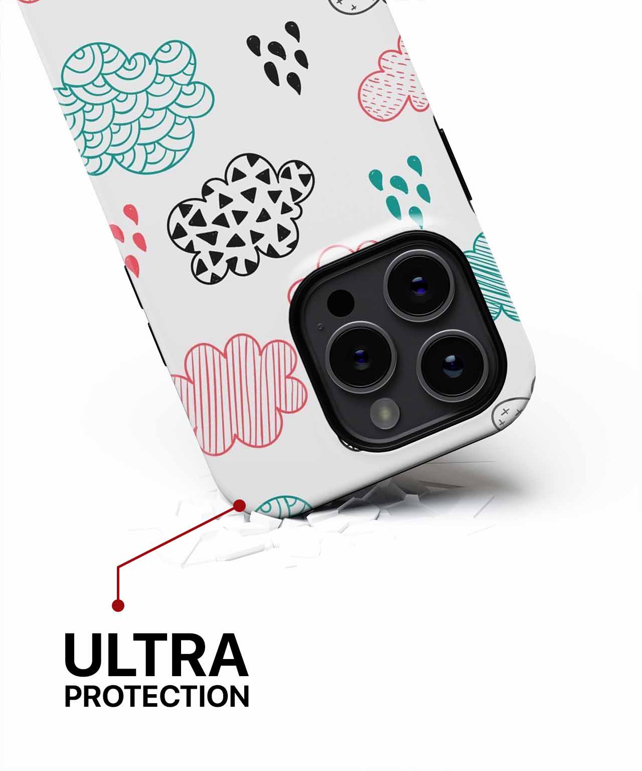 Whimsical Weather Patterns of Fun iPhone case Case Cazify - Delivery Canada