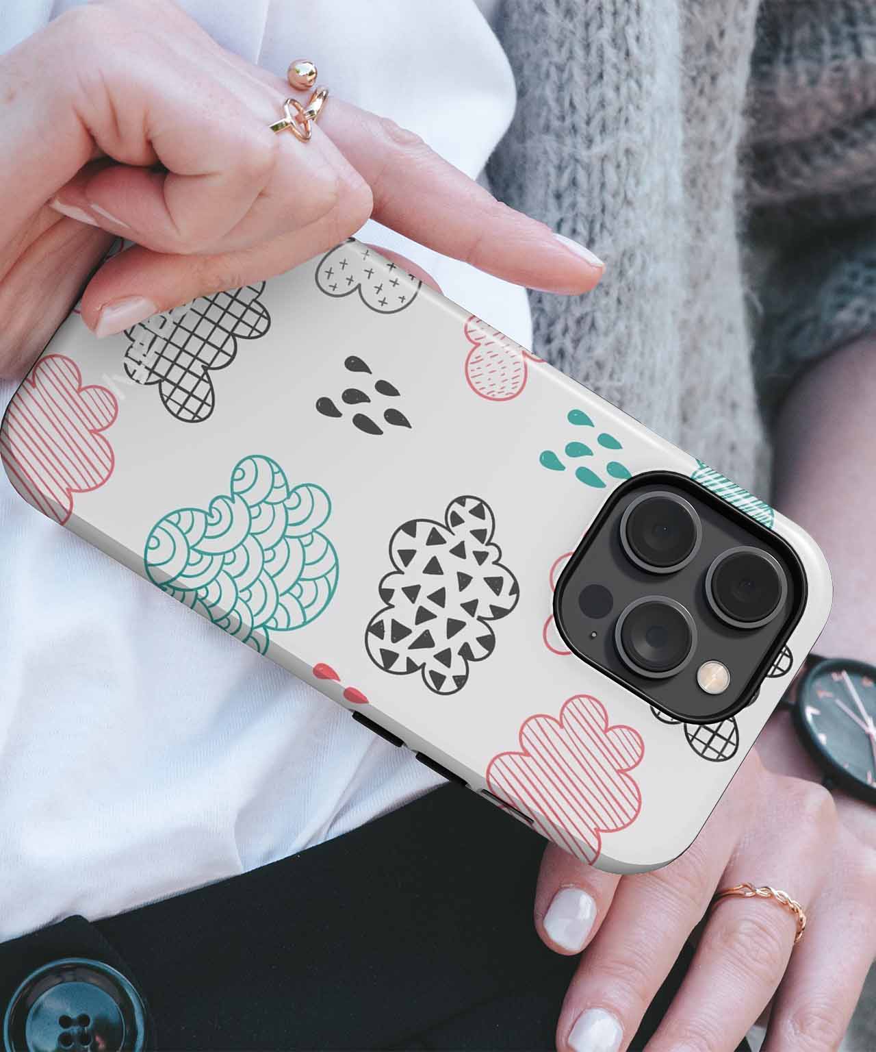 Whimsical Weather Patterns of Fun iPhone case Case Cazify - Delivery Canada
