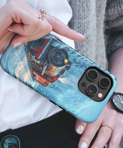 Whimsical Winter Train Adventure iPhone case Case Cazify - Delivery Canada