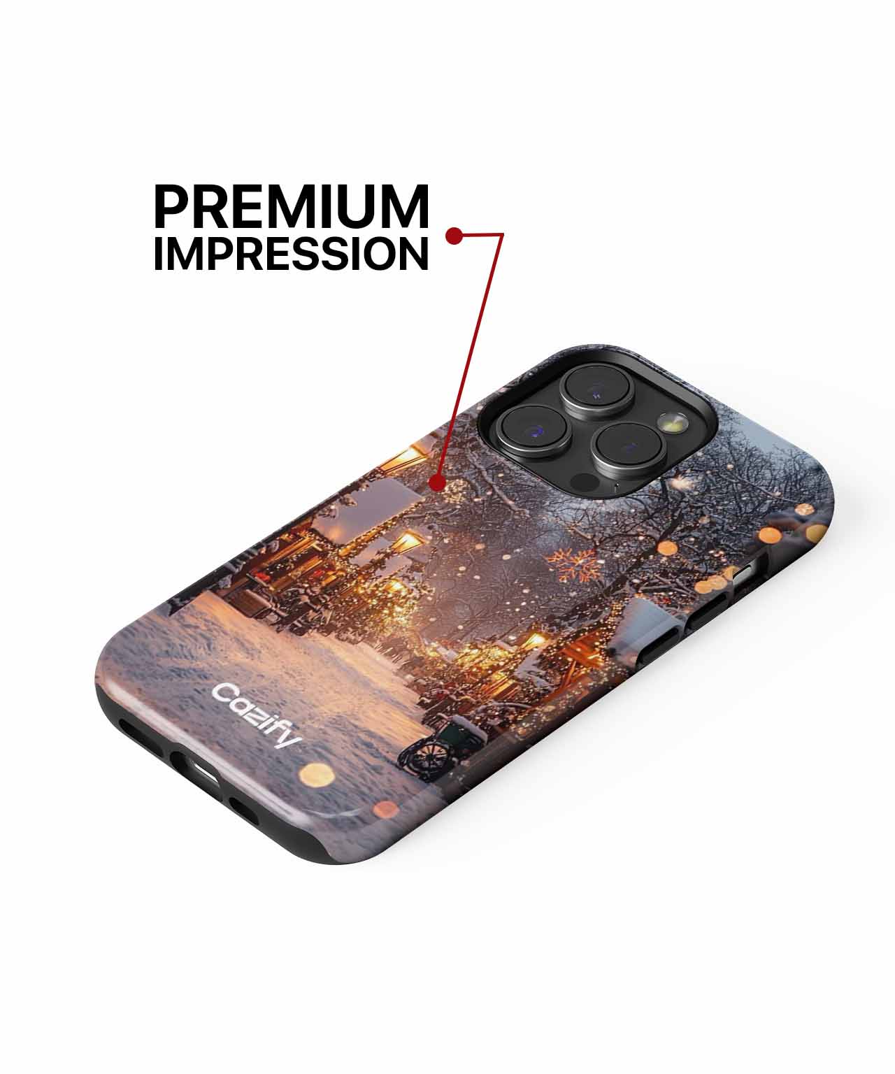 Whimsical Winter Wonderland with Glowing Lights iPhone case Case Cazify - Delivery Canada
