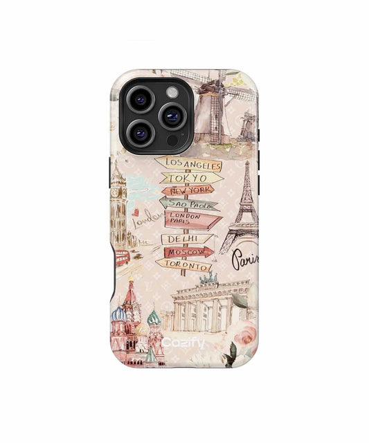 Whimsical World Adventure Map iPhone case Case Cazify - Delivery Canada