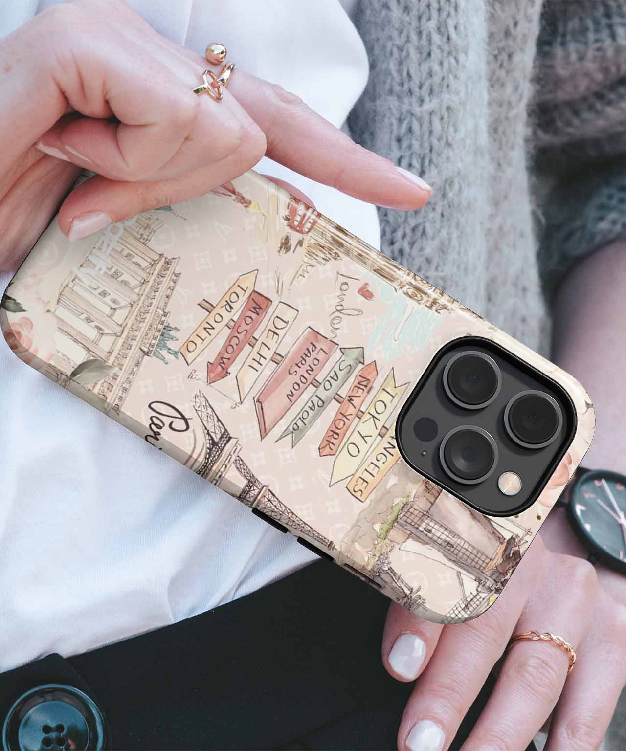 Whimsical World Adventure Map iPhone case Case Cazify - Delivery Canada