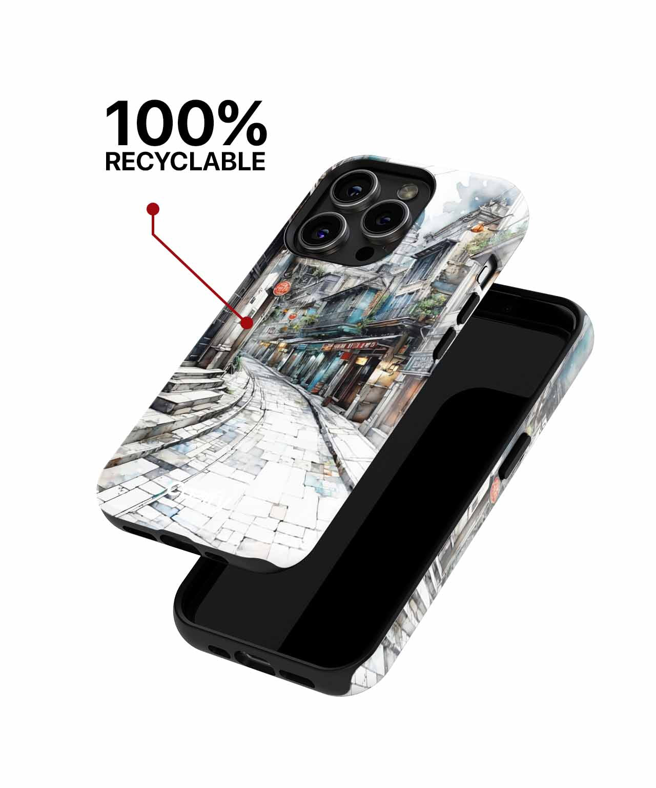 Winding Streets of Magical Charm iPhone case Case Cazify - Delivery Canada