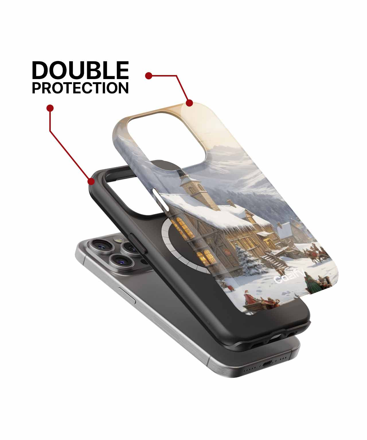 Winter Wonderland Adventure with Cozy Charm iPhone case Case Cazify - Delivery Canada