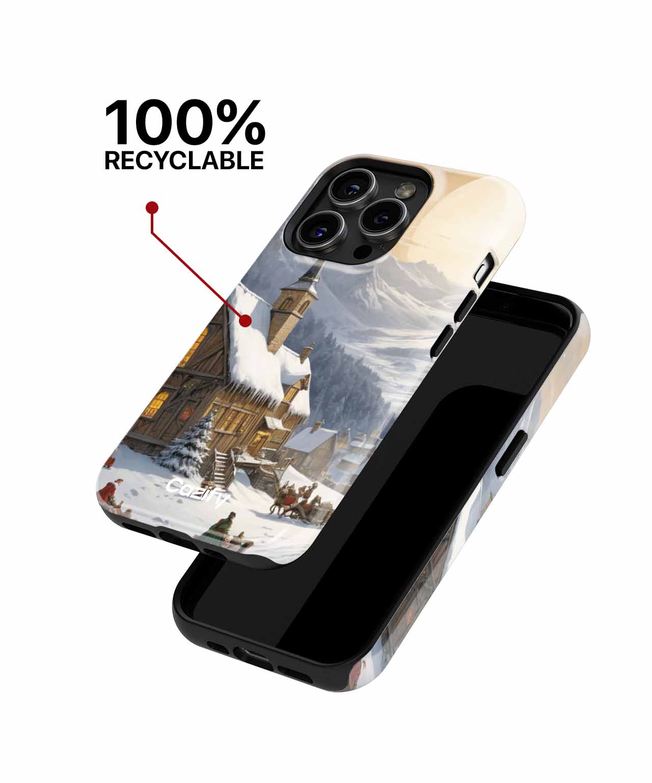 Winter Wonderland Adventure with Cozy Charm iPhone case Case Cazify - Delivery Canada